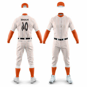 OEM Breathable Youth <b>Baseball</b> Softball Uniform Custom Stripe Design Blank Sublimation Team Name and Numbers Full Kits Uniform - Product Image 4