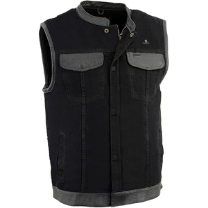 Gilet de motard en cuir pour hommes, vente en gros, personnalisable OEM ODM, veste sans manches pour moto, style vintage décontracté - Product Image 1