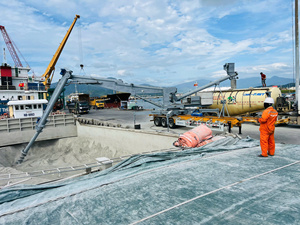 Fabricant fourni directement nouvel état 300-500 tonnes par heure Déchargeur de navires à prise pneumatique pour les ports de déchargement de ciment en vrac - Product Image 6