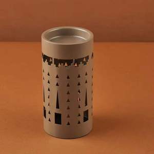Quemador de incienso moderno de metal, cilindro hueco con recortes, para Oud árabe, incienso y carbón - Product Image 1