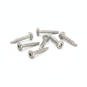 PDC <b>Pan</b> Head Stainless Steel (304/316/410) Self-Drilling Screws Class 8 Grade Natural Finish Metric Inch Phillips Drive Standard - Product Image 1