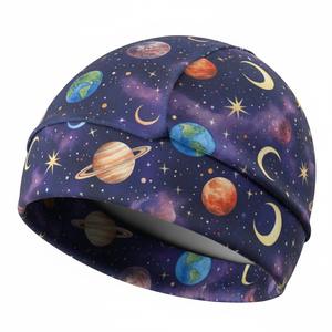 Gorro de Ciclismo Holgado y Ligero, 100% Algodón y Spandex, con Logotipo Personalizado Impreso en Toda la Superficie, para Entrenamiento - Product Image 3