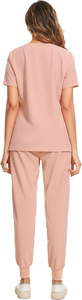 Ensemble d'uniformes médicaux pour infirmières, col montant, manches courtes, uniforme d'hôpital personnalisé pour femmes, combinaisons médicales respirantes - Product Image 2