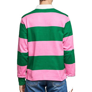 New <b>Design</b> Men Polo Rugby Jersey High Quality Polo Sublimation Custom Striped Sport Wear for Men Polo Rugby Jersey - Product Image 4