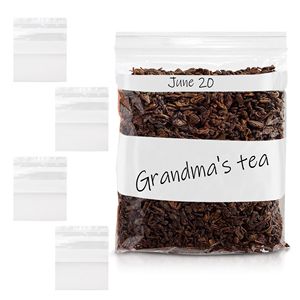 Pack 500 pochettes transparentes à fermeture éclair 6x8 4 BG sacs à soufflet en polyéthylène de 1.75 mil d'épaisseur pour le stockage industriel des services alimentaires - Product Image 1