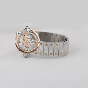 Reloj de Diamantes Moissanite Hecho a Medida para Hombre, Reloj de Pulsera de Lujo con Incrustaciones Completas de Piedras - Product Image 3