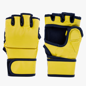 Gants de sport professionnels personnalisables en cuir PU lacé avec évacuation de l'humidité pour l'entraînement de MMA et de boxe en salle de sport et dans les contextes sportifs - Product Image 1