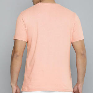 T-shirt en coton pour homme, doux, respirant, uni, décontracté, pour le sport et les activités de plein air, effet délavé - Product Image 4