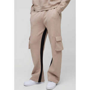 กางเกงวอร์มทรงตรงมีเชือกรูดสำหรับผู้ชายกางเกงลายทางกางเกงและกางเกงขายาวสำหรับใส่วิ่งสินค้ามาใหม่ - Product Image 3