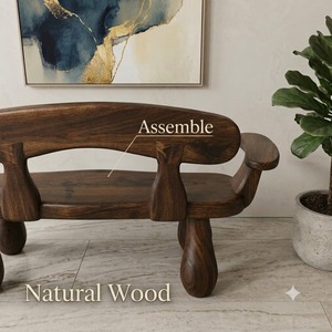 Banc d'extérieur Luxali C009 en noyer massif, fabriqué à la main, design moderne, écologique, durable, 3 places, prix usine. - Product Image 6