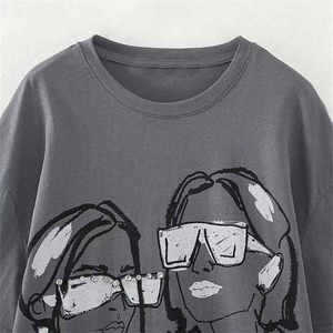 T-shirts graphiques unisexes surdimensionnés 100% coton Impression personnalisée Couleur unie Design amusant - Product Image 6