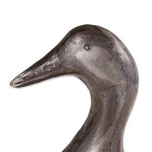 Sculpture en fer contemporaine, accent décoratif haut de gamme pour la maison, sculpture en aluminium plaqué or faite à la main, élégante - Product Image 2