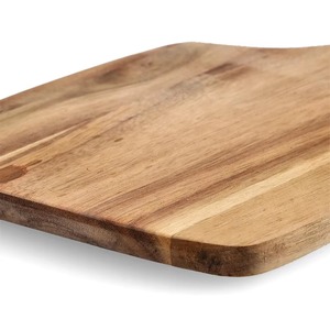 Planche à découper rectangulaire en bois naturel écologique REHMAN CRAFT avec poignée intégrée, épaisseur 1,5 cm, compatible lave-vaisselle - Product Image 5