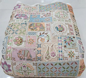 Premium Coding <b>Embroidery</b> <b>Fabric</b> Heavy Thread Work Georgette Designer Dress Material African Party Wear Bridal Fashion Textile - Product Image 1
