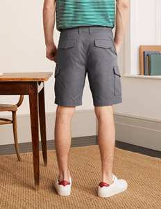 Shorts cargo pour homme, couleur unie, taille mi-haute, fermeture boutonnée, respirant, en coton, style décontracté - Product Image 5