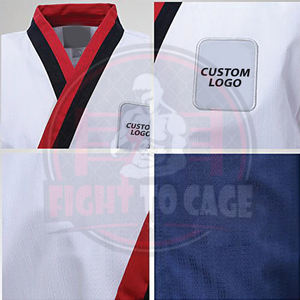 Uniforme de Taekwondo de qualité supérieure, meilleur fournisseur, meilleur matériau coton-polyester, poids moyen, pour adultes. - Product Image 6