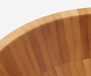 Bol décoratif luxueux en bois avec la conception de piédestal idéale pour augmenter des espaces vitaux avec la sophistication rustique chaude - Product Image 2