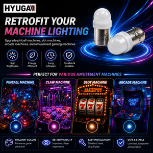 HYUGA LED Bulb for 2SMD Pinball <b>Machine</b> <b>Amusement</b> Claw <b>Machine</b> Slot 2835 Universal Plug 6.3V AC/DC Indoor Use - Product Image 5