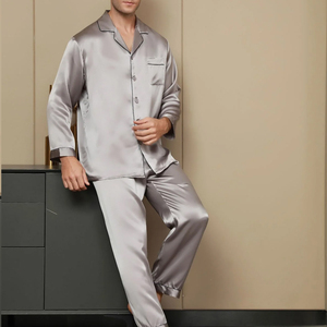 Ensemble de pyjama à manches longues de haute qualité pour hommes, design unique, tenue de nuit ample pour hommes, en vente en ligne - Product Image 6
