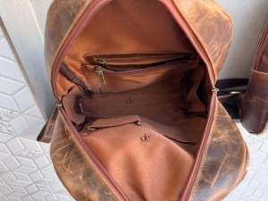 Genuine Leather Handmade Cowhide Fur Leather <b>Backpack</b> Rucksack High Quality <b>Multi</b> Uses <b>Backpack</b> Wholesale Bulk Product - Product Image 6
