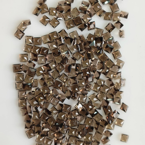 ควอตซ์สโมคกี้ธรรมชาติ 3 มม. ทรงสี่เหลี่ยมเจ้าหญิงคัท คุณภาพดีที่สุด พลอยเม็ดเดี่ยวสำหรับทำเครื่องประดับและสร้อยคอ - Product Image 4