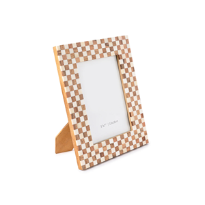 Customizable Brown Natural Sheen Resin <strong>Frame</strong> Bone Inlay Photo <strong>Frame</strong> Iron Wood <strong>Picture</strong> Faux Mosaic <strong>Border</strong> Unique - Product Image 2