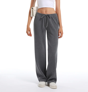 Pantalones Deportivos para Mujer, Cintura Alta, con Logotipo Personalizado, Lisos, para Invierno, de Pierna Recta - Product Image 4