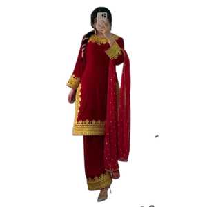 Designer Afghani Casual <b>Dresses</b> Bohemian Tribal Embroidered Festival Wear Premium Women's Fashion Outfit - Product Image 1