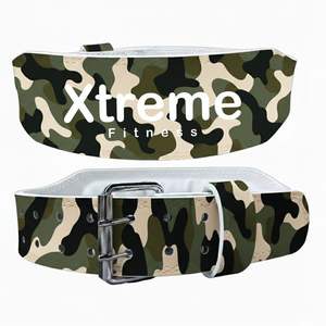 Ceinture de musculation en cuir avec logo personnalisé pour le soutien du dos lors des squats, de la musculation et du powerlifting - Product Image 3