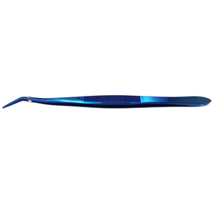 Pinzas Dentales London College de Color Azul, Antideslizantes y Resistentes a la Corrosión, Herramientas de Diagnóstico de Acero Inoxidable para Dentistas - Product Image 5