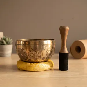 Cuenco Tibetano Hecho a Mano para Sanación de Chakras, Cuenco de Meditación Budista Tradicional de Metal para Yoga, Relajación y Mindfulness - Product Image 4