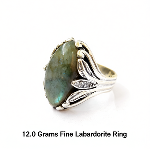 12.0 Grams Fine <b>Labradorite</b> <b>Ring</b> - Product Image 2