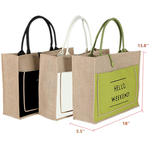 Durable Jute Canvas Laptop Bag with Padded Compartment and <b>Adjustable</b> Strap - Product Image 1