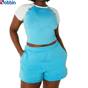 Conjunto Deportivo de Verano Estilo Hip Hop para Mujer, Ecológico, de Secado Rápido, Transpirable, Multicolor, Informal, Camiseta Corta hasta la Rodilla, Estilo Vintage - Product Image 3