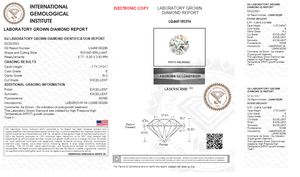 Mejor precio 0,75 E SI2 redondo brillante IGI certificado Lab Diamond Dossier con IGI certificado - Product Image 2