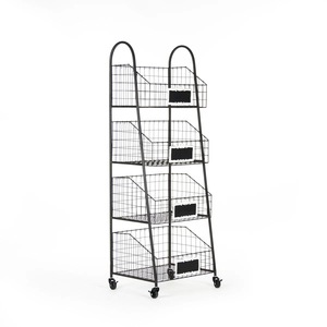Spacious Eco-friendly Vintage Geometric Metal <b>Wire</b> <b>Storage</b> <b>Basket</b> Heavy Duty Home Organization Bin - Product Image 6