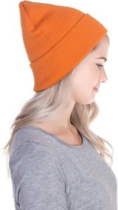 Beanie <b>Hat</b> for Men Women, Unisex Plain Cuffed Knit Skull Cap, Stretchy <b>Warm</b> Winter Casual <b>Hat</b> - Product Image 5