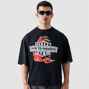 Wholesale <b>Men's</b> <b>Retro</b> Oversized T <b>Shirt</b> Grey Graphic Print Streetwear Casual Loose Fit Short Sleeve Tee For <b>Men</b> - Product Image 1