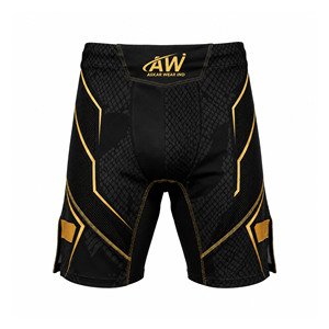 กางเกง MMA ผู้ชายทรงปกติ แห้งเร็ว พิมพ์ลายแบบ Sublimation สีเทาพร้อมลายสีขาว ของ Askar Wear Ind ขายส่ง - Product Image 2