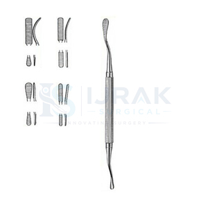 Cincel manual dental Crane Kaplan, instrumento quirúrgico, sonda plateada para uso clínico - Product Image 4