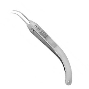 Pinzas de Fijación con Bloqueo de Acero Inoxidable, Instrumentos Médicos Quirúrgicos Oftálmicos, Herramienta Duradera para Cirugía Ocular de Retina, Córnea y Cataratas - Product Image 4