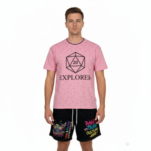 Fabricación de Camisetas Personalizadas de Algodón 100% de Secado Rápido, Estilo Urbano, Tallas Grandes para Hombre, Unisex, Mujer, Parejas, Color Negro - Product Image 1