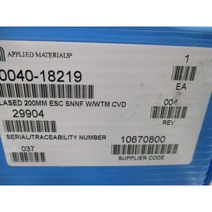 AMAT 0040-18219 LASED 200MM ESC SNWF W/WTM CVD - Equipo y Piezas de Semiconductores de Confianza de Global Legacy - Product Image 2