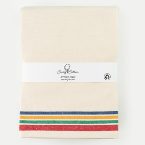 Checkered Cotton Kitchen <b>Towels</b> Rectangle Woven Machine Wash <b>Red</b> Green White Pattern - Product Image 3