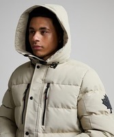 Blouson Bomber Unisexe Noir Hiver avec Capuche Col Montant Fermeture Éclair Gilet Extérieur Écologique Respirant Séchage Rapide Personnalisable sur le Devant