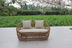 Ensemble de canapés de jardin Emma élégant avec finition en osier durable - Product Image 3