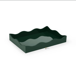 Hermosa bandeja lacada, bandeja grande de MDF perfecta para decoración de mesa en fiestas, hoteles y restaurantes, hecha en Vietnam. - Product Image 1