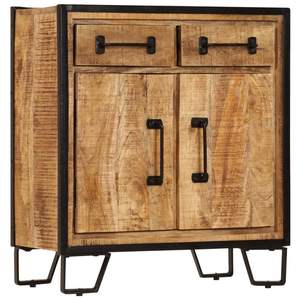 Credenza in legno massello di Mango 25.6 \ "x11.8 \" x27.6 \" - Product Image 1