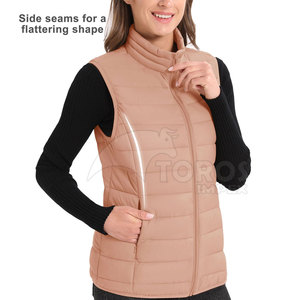 Chaleco para Mujer, Corte Ajustado, Fabricación Profesional, Ropa Casual, Chaleco Grueso para Exteriores con Logotipo Personalizado - Product Image 3