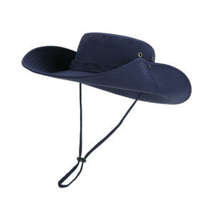 Sombrero de Pescador de Secado Rápido con Protección Solar para Campismo y Senderismo al Aire Libre, Sombrero de Vaquero con Cordón Ajustable para Escalar en las Montañas Occidentales - Product Image 2